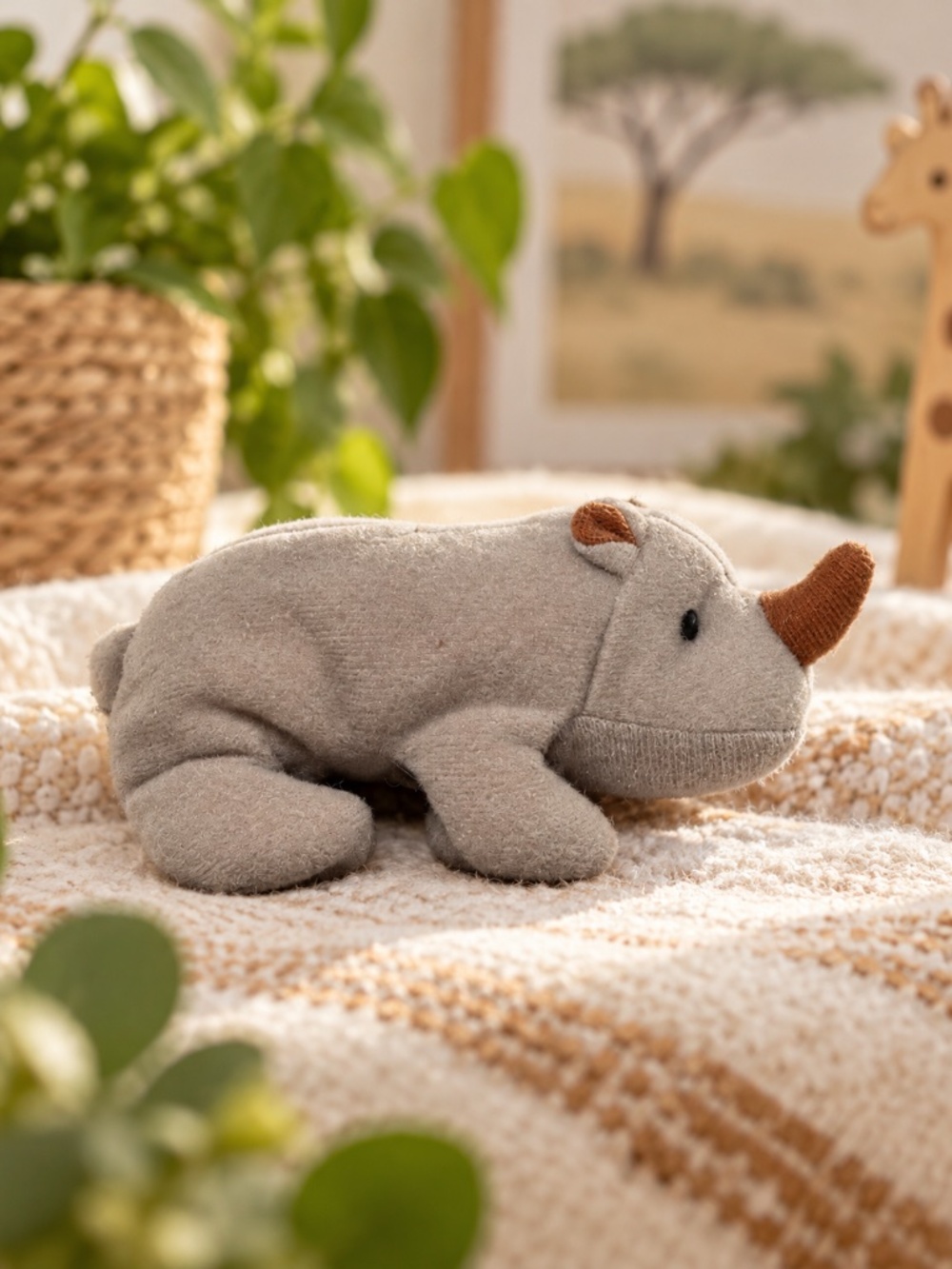 Vintage Ty Teenie Beanie Baby Spike the Rhinoceros from the McDonald’s promotion
